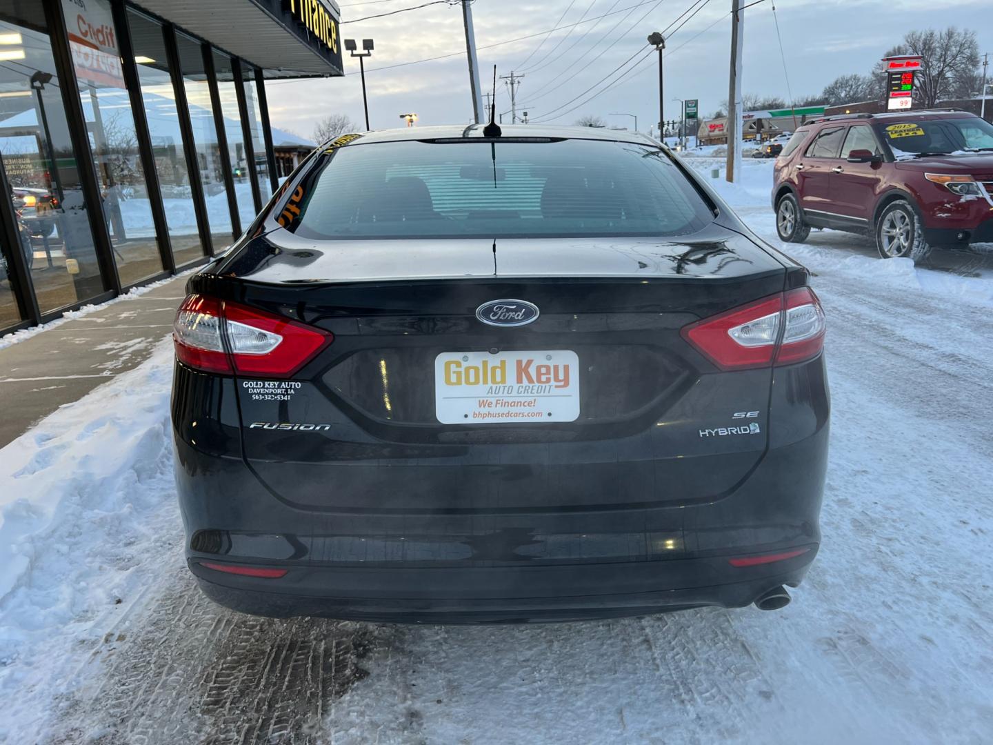 2016 Black Ford Fusion Hybrid (3FA6P0LU8GR) , located at 1633 W Kimberly, Davenport, IA, 52806, (563) 323-5341, 41.559456, -90.598732 - Photo#4